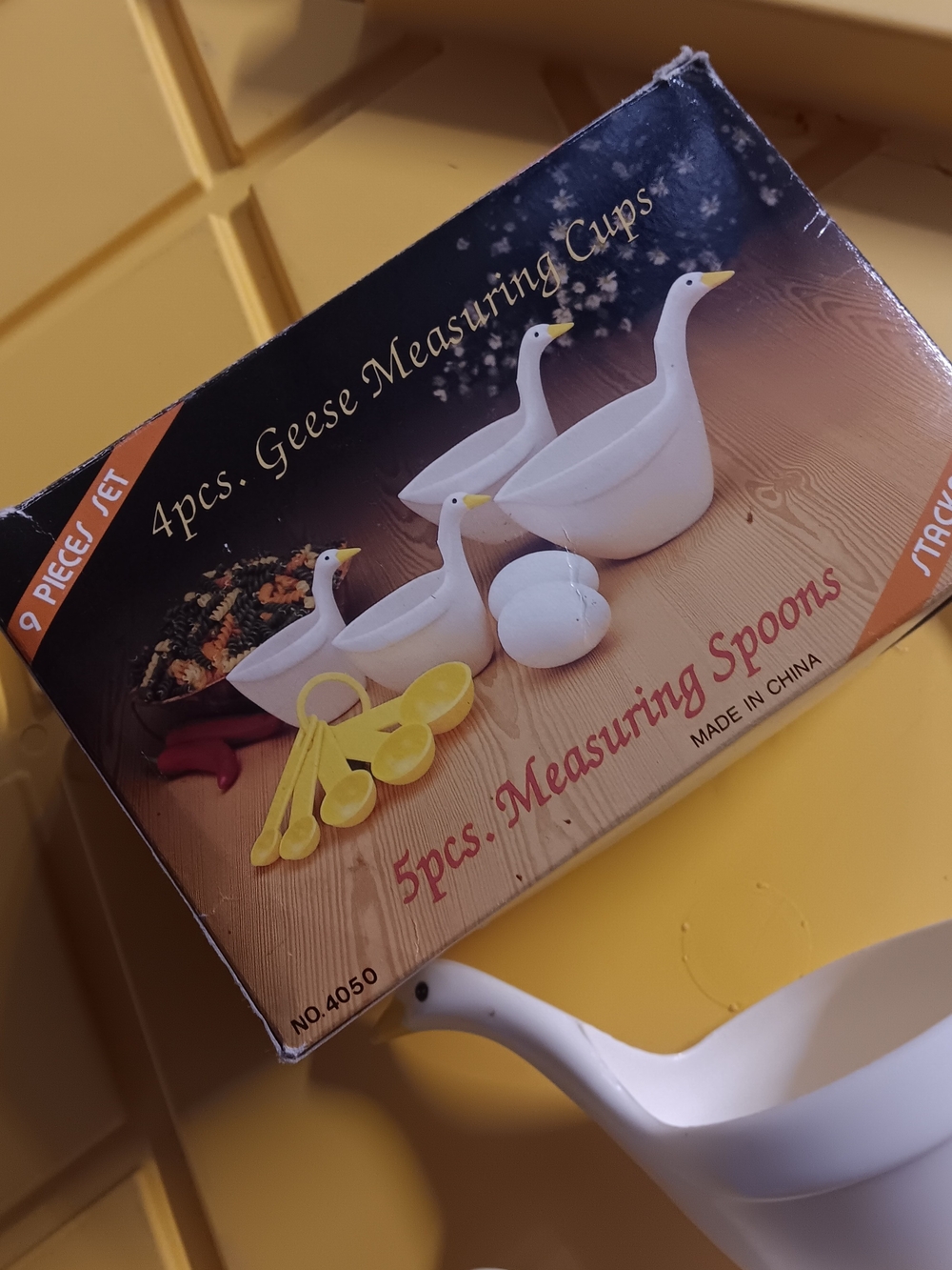 Vtg Geese Measuring Cups Set